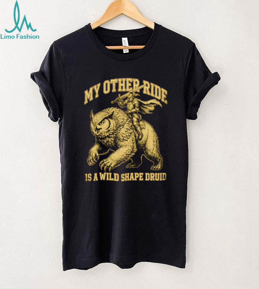 Dungeons and Dragons Owlbear My Other Ride Is A Wild Shape Druid Vintage Fantasy Men T Shirt