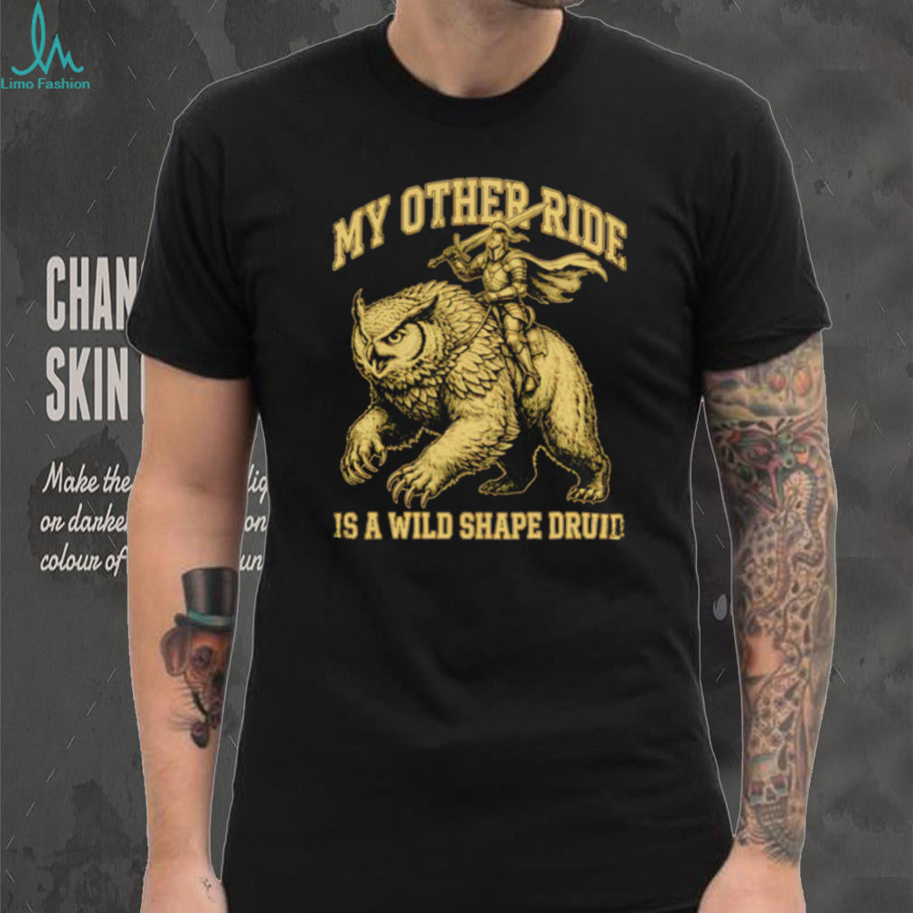 Dungeons and Dragons Owlbear My Other Ride Is A Wild Shape Druid Vintage Fantasy Men T Shirt