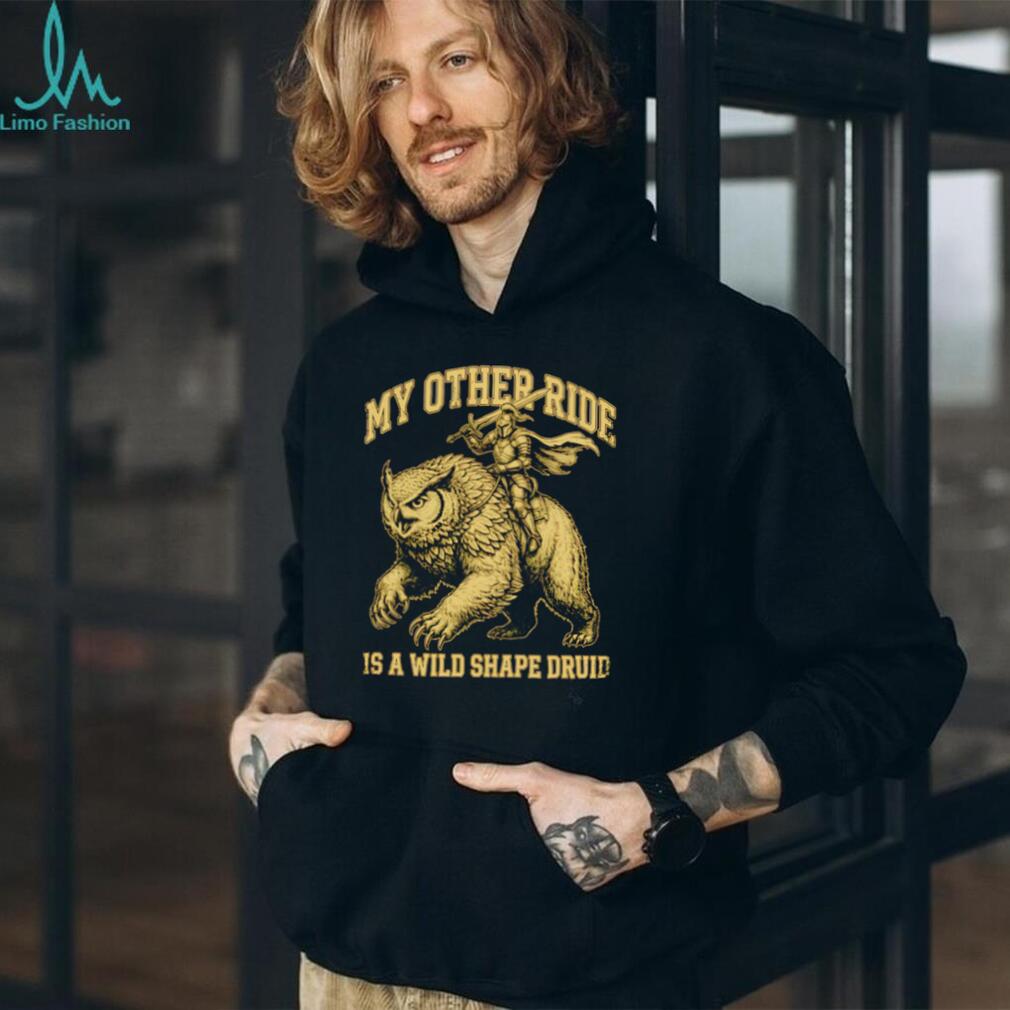 Dungeons and Dragons Owlbear My Other Ride Is A Wild Shape Druid Vintage Fantasy Men T Shirt