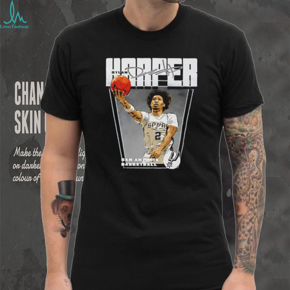 Dylan Harper San Antonio Basketball Signature Vintage Style Graphic T Shirt
