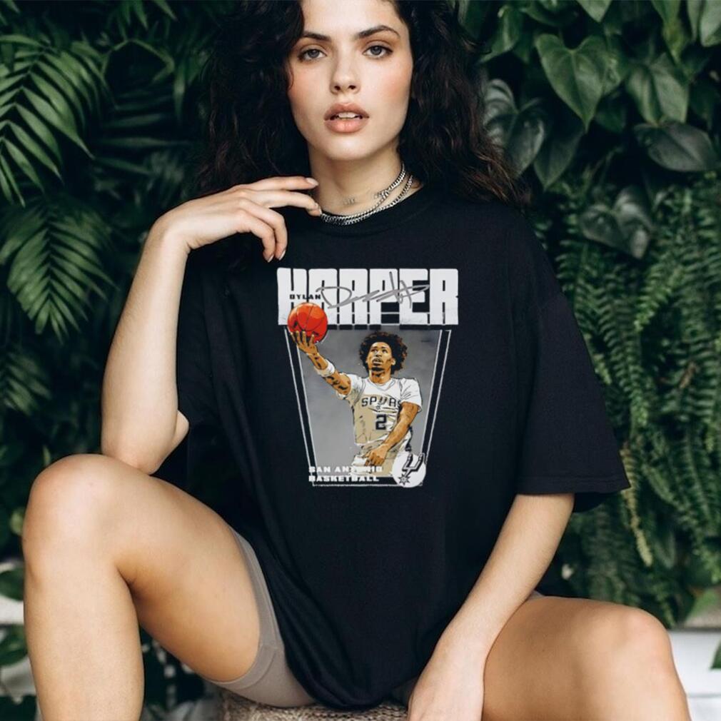 Dylan Harper San Antonio Basketball Signature Vintage Style Graphic T Shirt