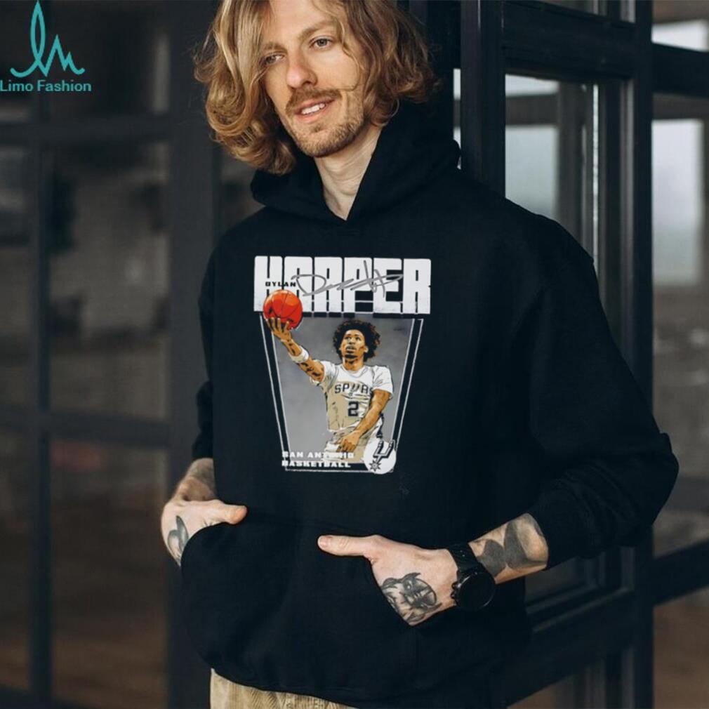 Dylan Harper San Antonio Basketball Signature Vintage Style Graphic T Shirt
