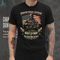 Dysfunctional Veteran Built For War Tolerating Peace Skull Soldier Shirt
