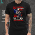 Dysfunctional Veteran Medicated Slogan American Flag T Shirt