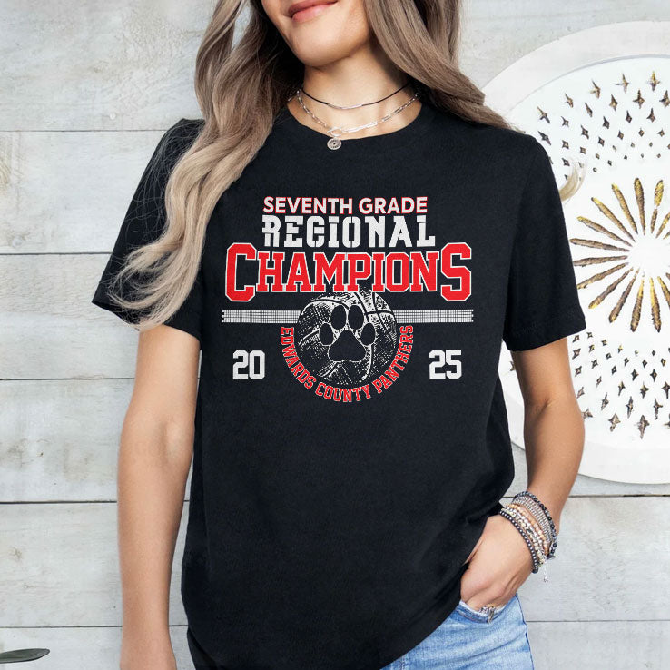 EC Panthers Seven Grade Regional Champions T Shirt