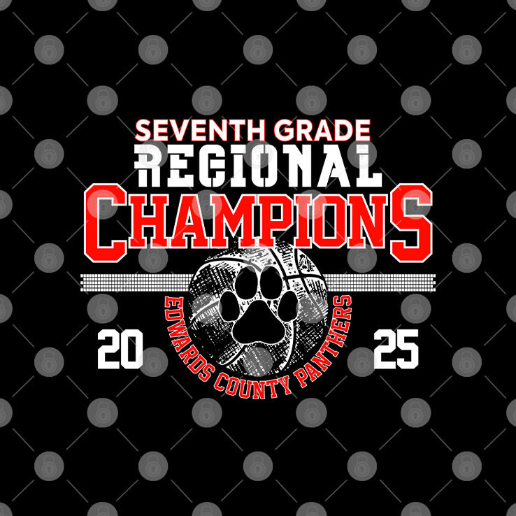 EC Panthers Seven Grade Regional Champions T Shirt