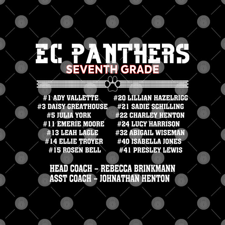 EC Panthers Seven Grade Regional Champions T Shirt