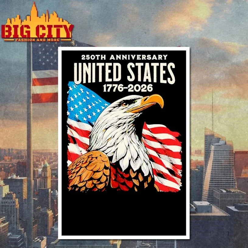 Eagle Flag 250th Anniversary United States 1776 2026 T-Shirt