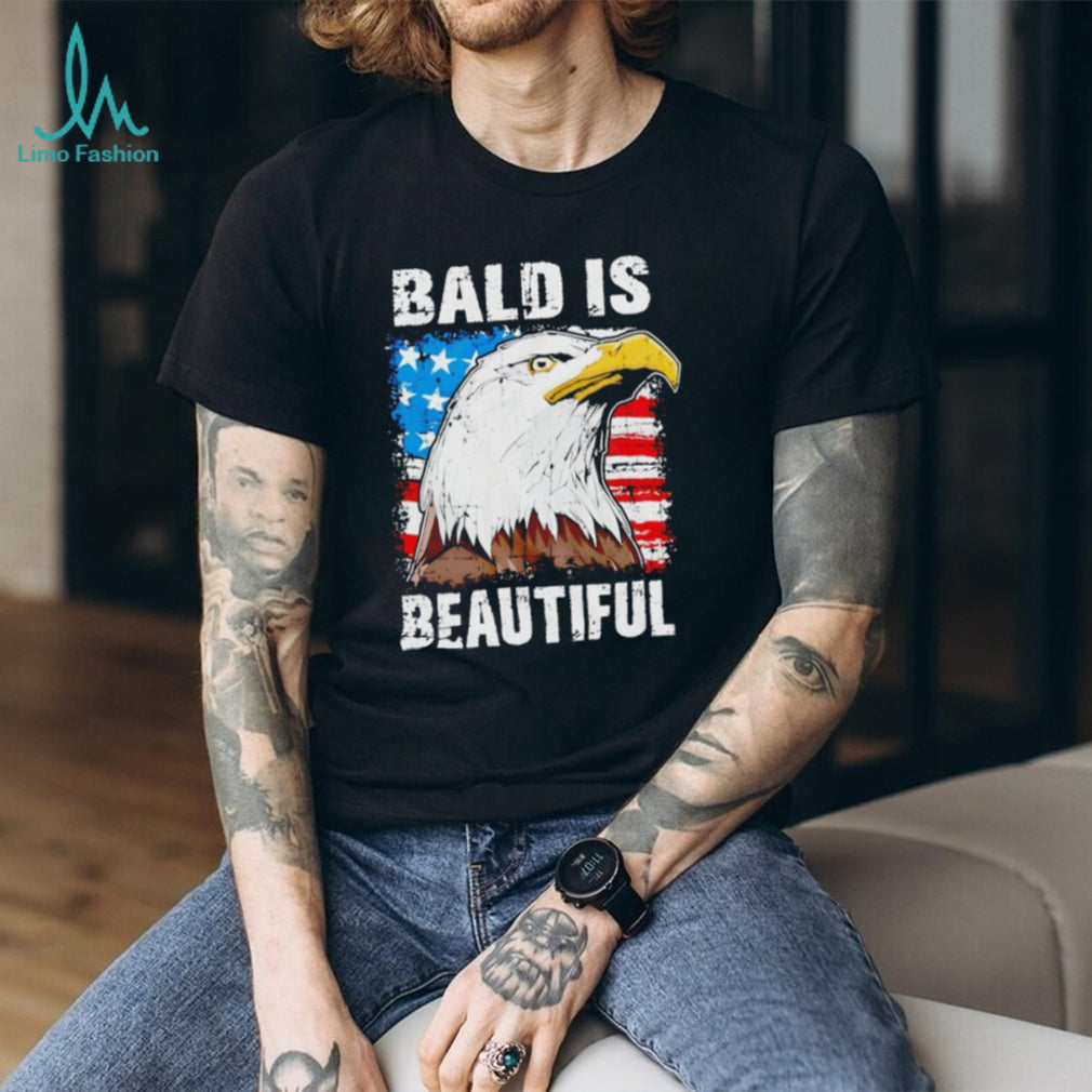 Eagle beautiful 4th of July Patriotic USA American flag shirt