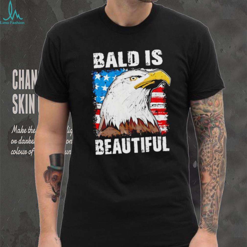 Eagle beautiful 4th of July Patriotic USA American flag shirt