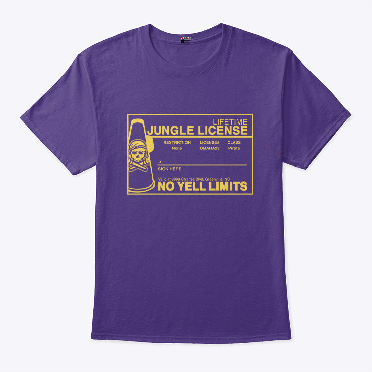 East Carolina Pirates Lifetime Jungle License No Yell Limits T Shirt