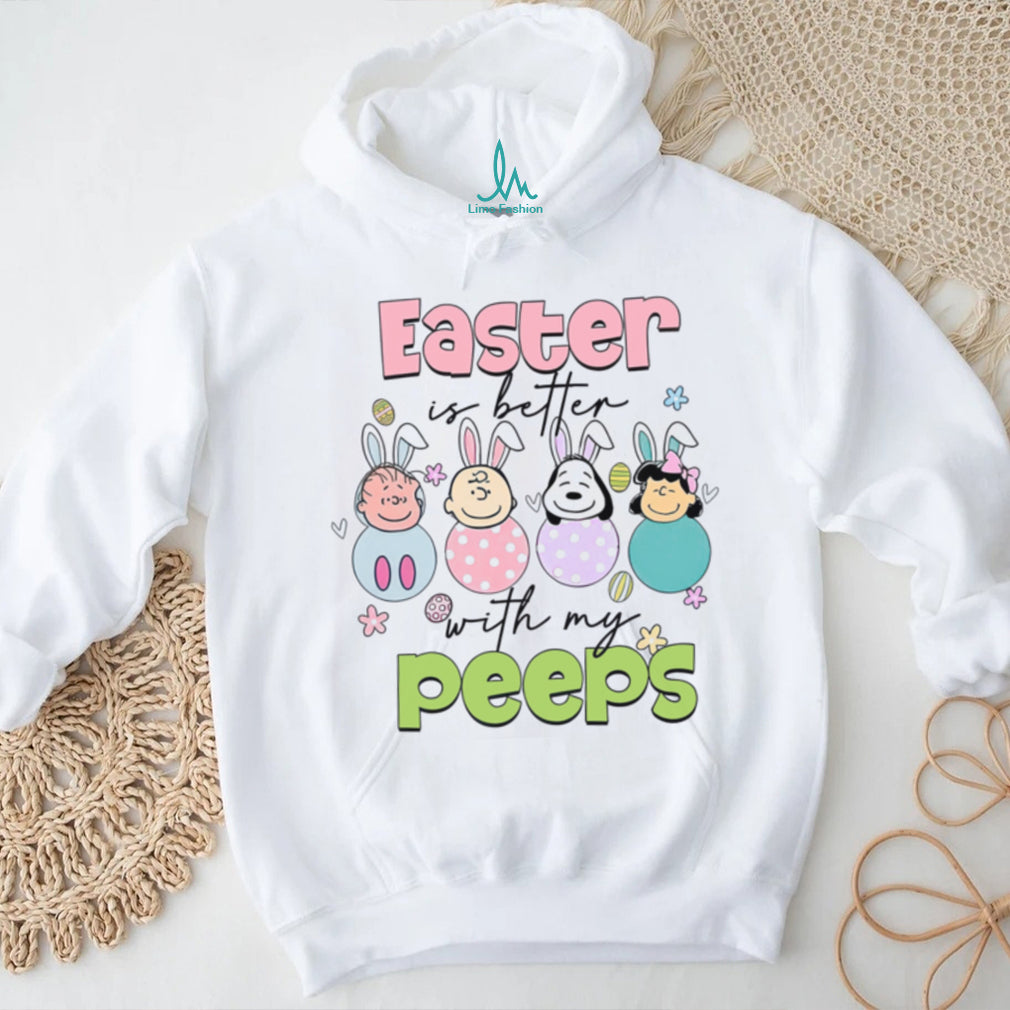 Easter Is Better With My Peeps Peanuts Characters Easter Egg T shirt