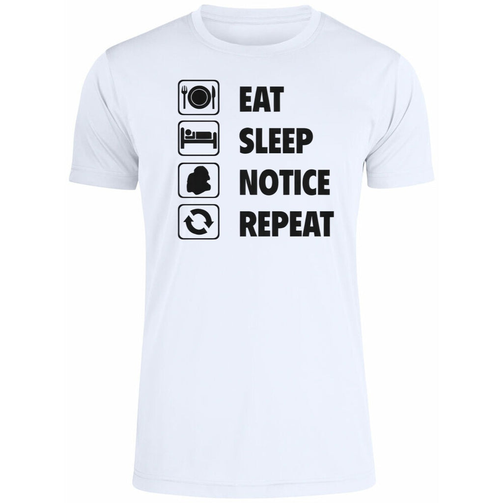 Eat Sleep Notice Repeat 2025 Shirt