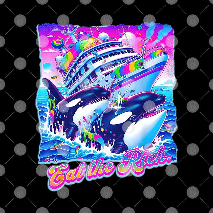 Eat The Rich Whale T Shirt
