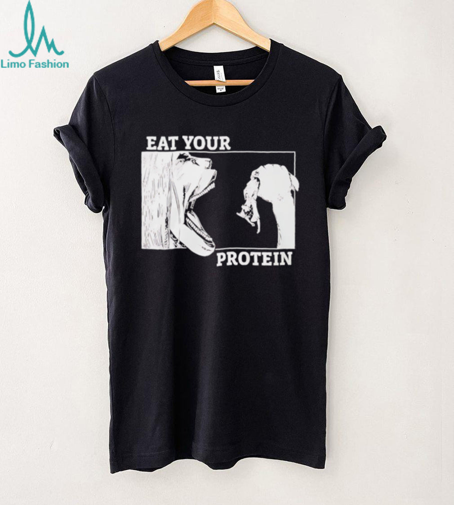 Eat Your Protein Anime Style Giantess Graphic Gym T Shirt