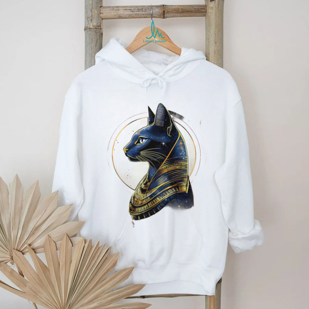 Egyptian Bastet Cat Goddess Cosmic Starry Art T Shirt