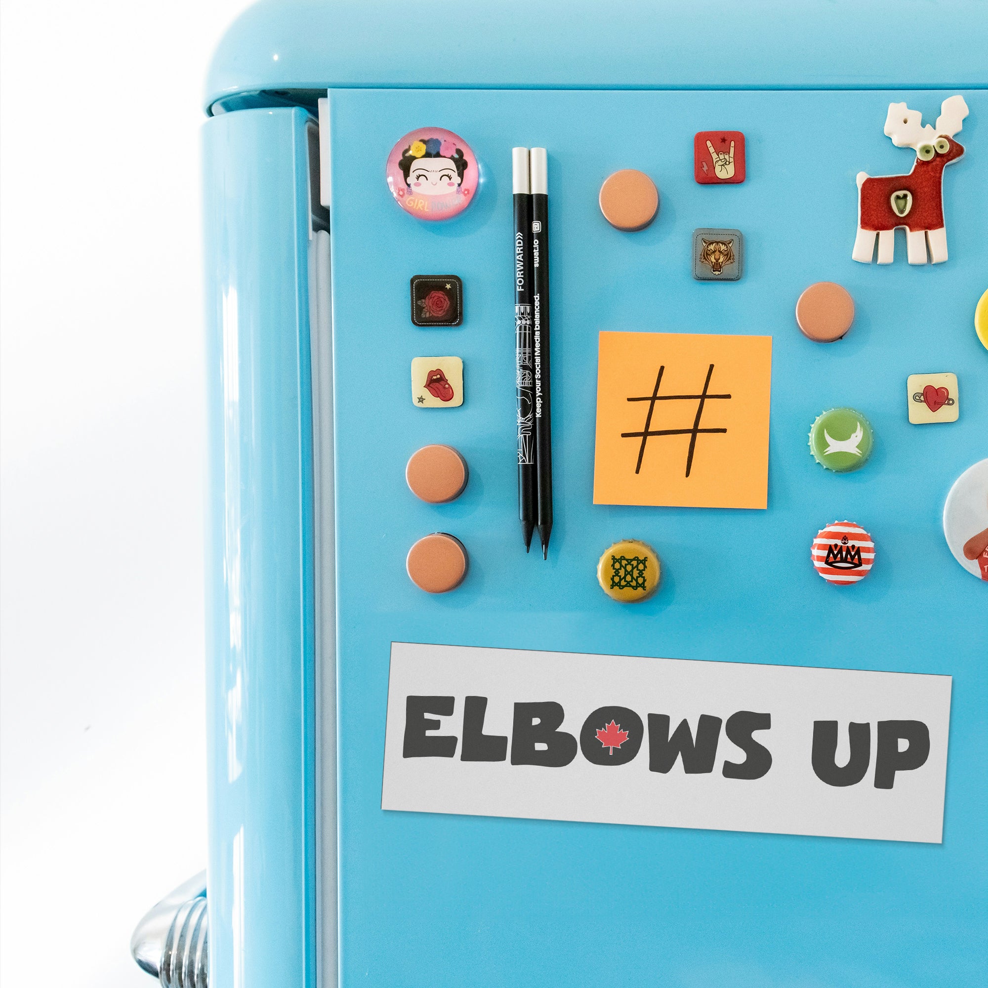 Elbows Up Canada Car Magnet