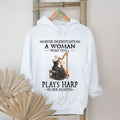 Elegant Woman Plays Harp In Her Eighties Classical Music Shirt