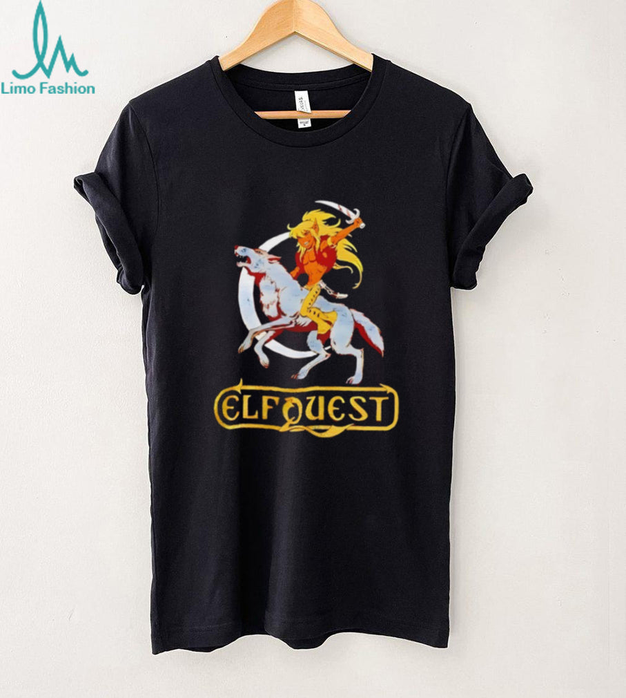 Elfquest Cutter and Wolf Rider Retro Fantasy Comic T Shirt