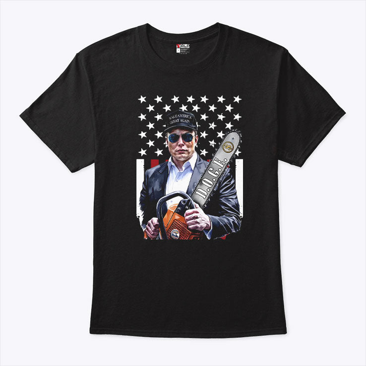 Elon Musk Chainsaw T Shirt