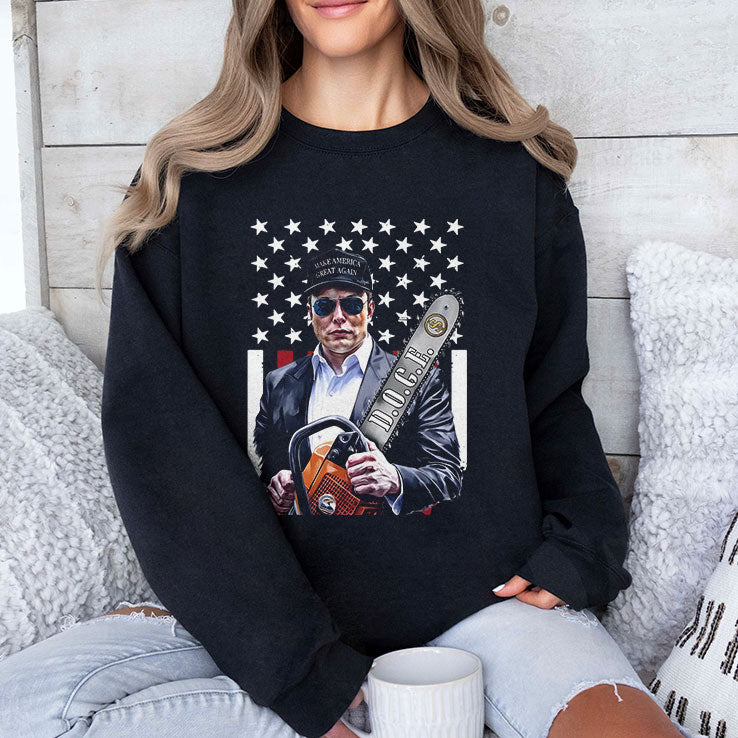 Elon Musk Chainsaw T Shirt