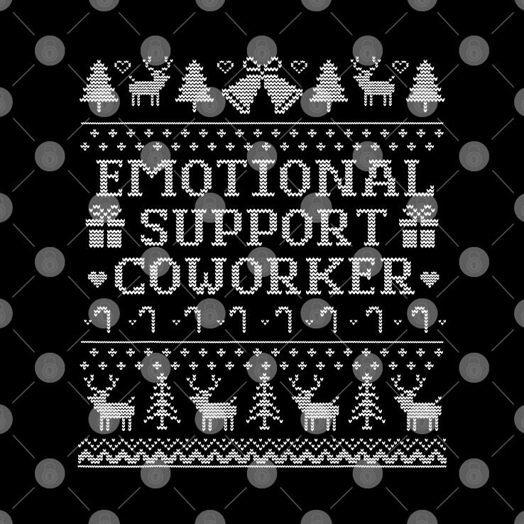 Emotional Support Coworker Christmas T Shirt