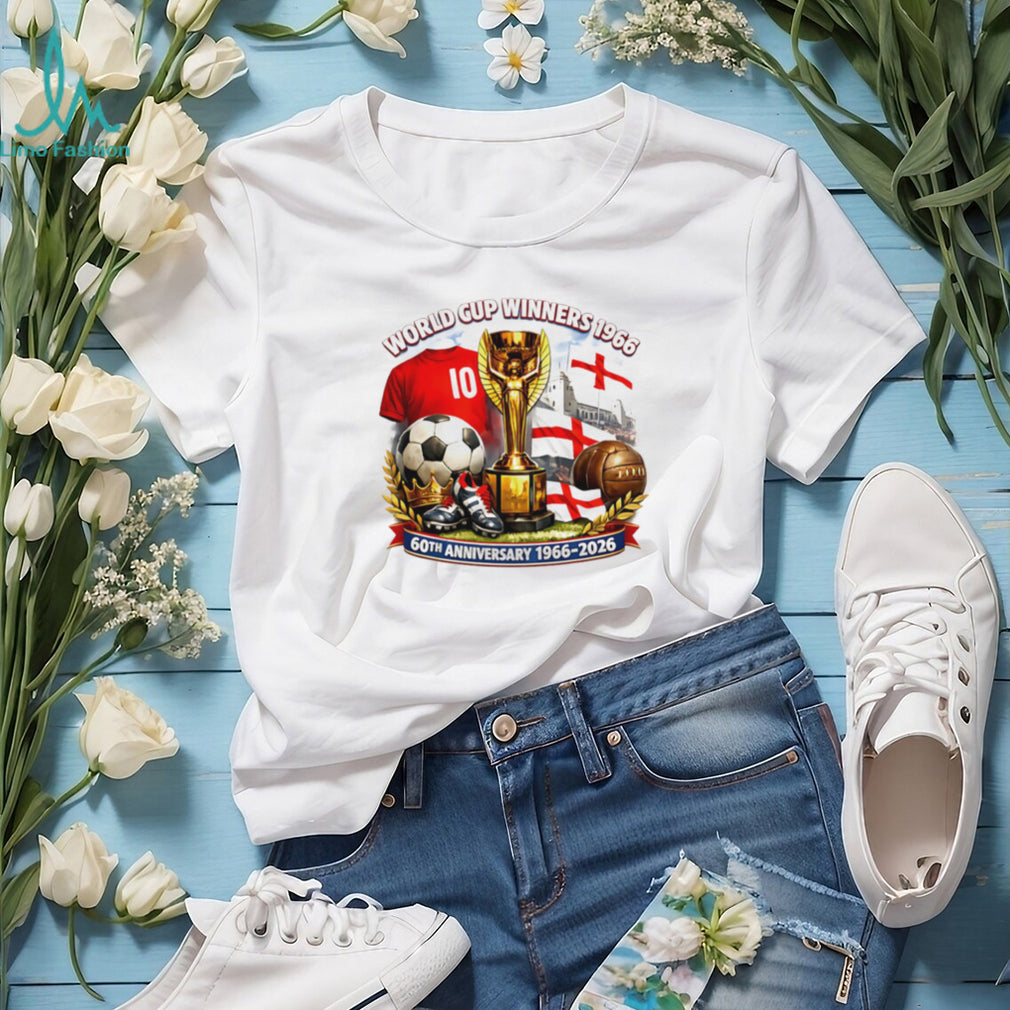 England 60th Anniversary 1966 2026 World Cup Winners Commemorative T Shirt
