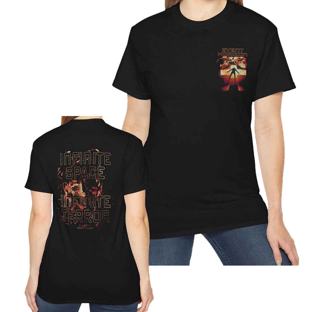 [Font+Back] Event Horizon Infinite Space Infinite Terror Shirt