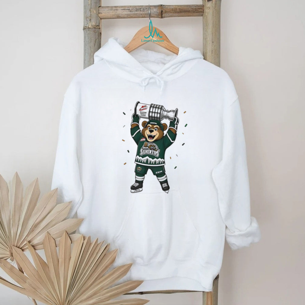 Everett Silvertips WHL Bear Mascot Championship T Shirt