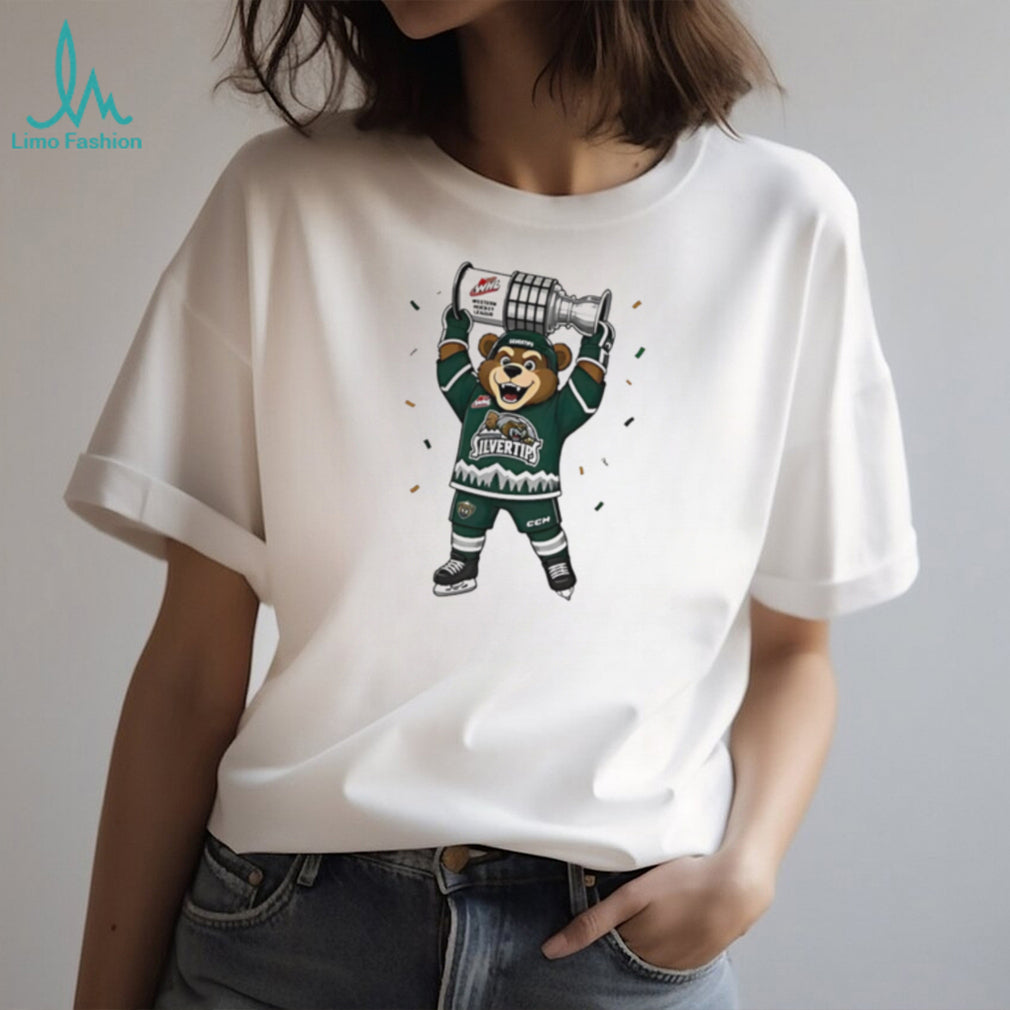 Everett Silvertips WHL Bear Mascot Championship T Shirt
