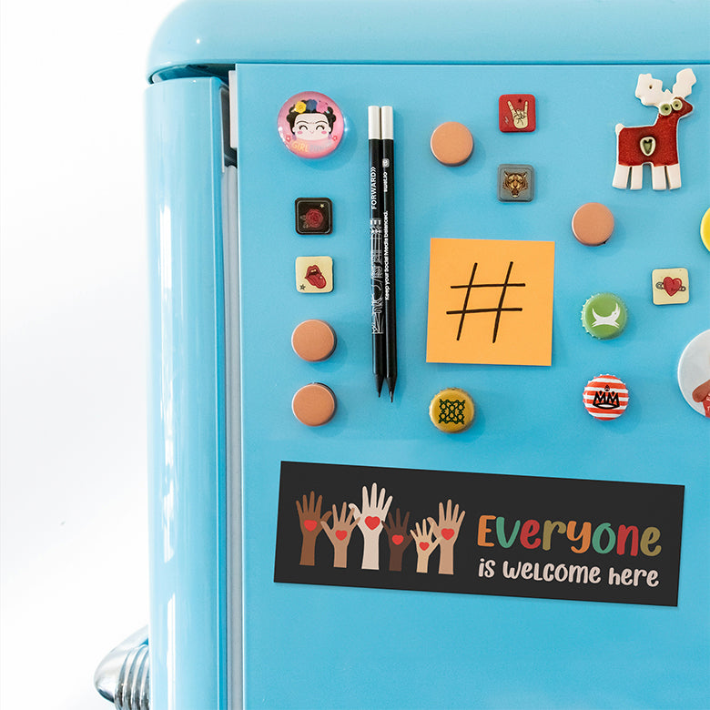 Everyone Is Welcome Here Car Magnet