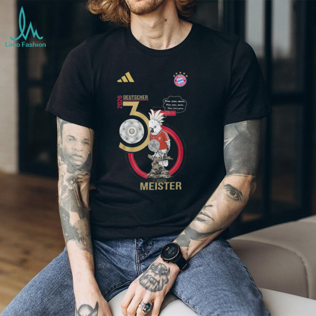 FC Bayern München 2026 Deutscher Meister 35 Cockatoo Mascot T Shirt