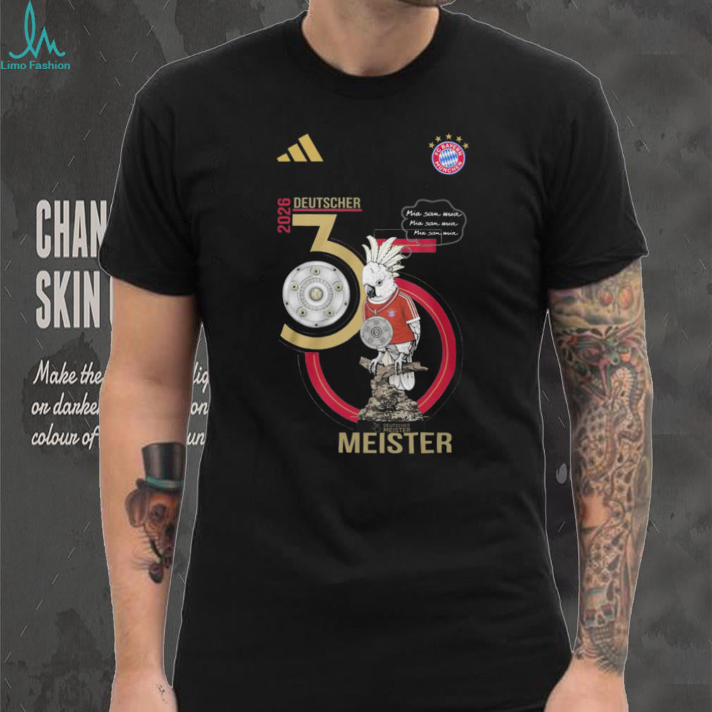 FC Bayern München 2026 Deutscher Meister 35 Cockatoo Mascot T Shirt