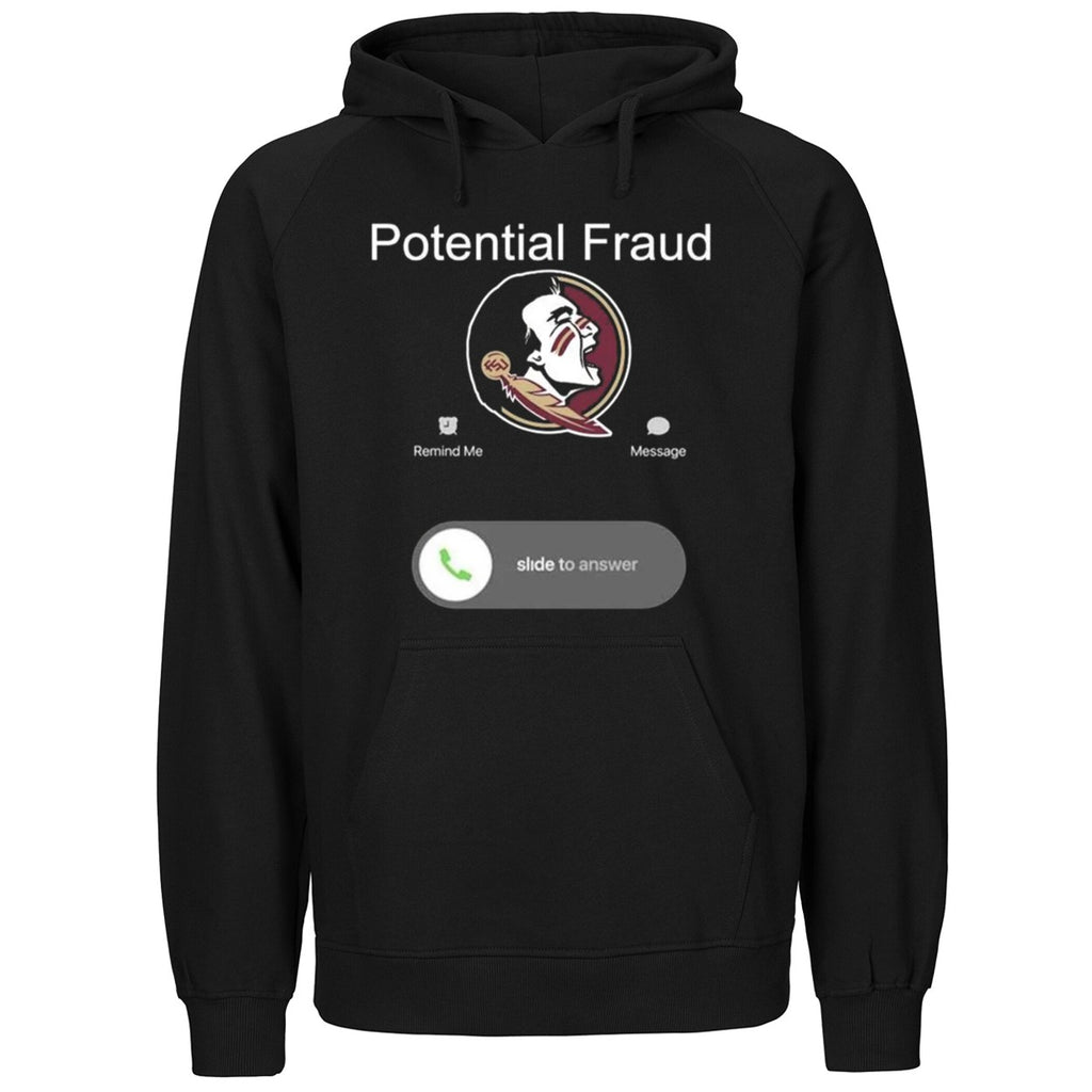 FSU phone screen displaying Potential Fraud Shirt