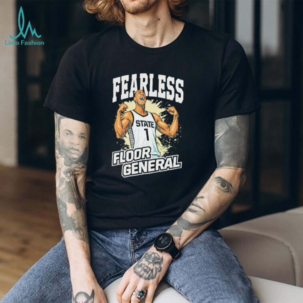 Fearless Floor General Basketball State #1 Graphic Black T shirt