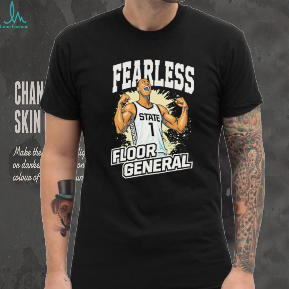 Fearless Floor General Basketball State #1 Graphic Black T shirt