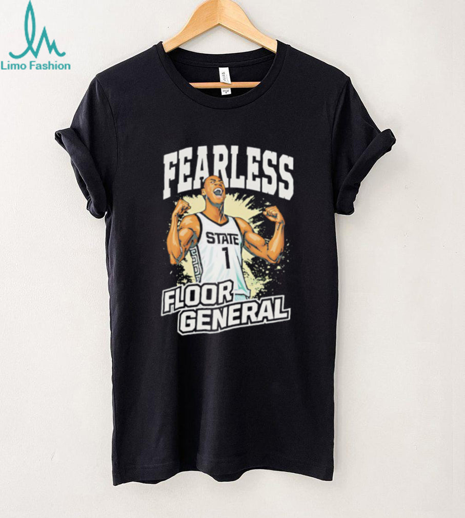 Fearless Floor General Basketball State #1 Graphic Black T shirt