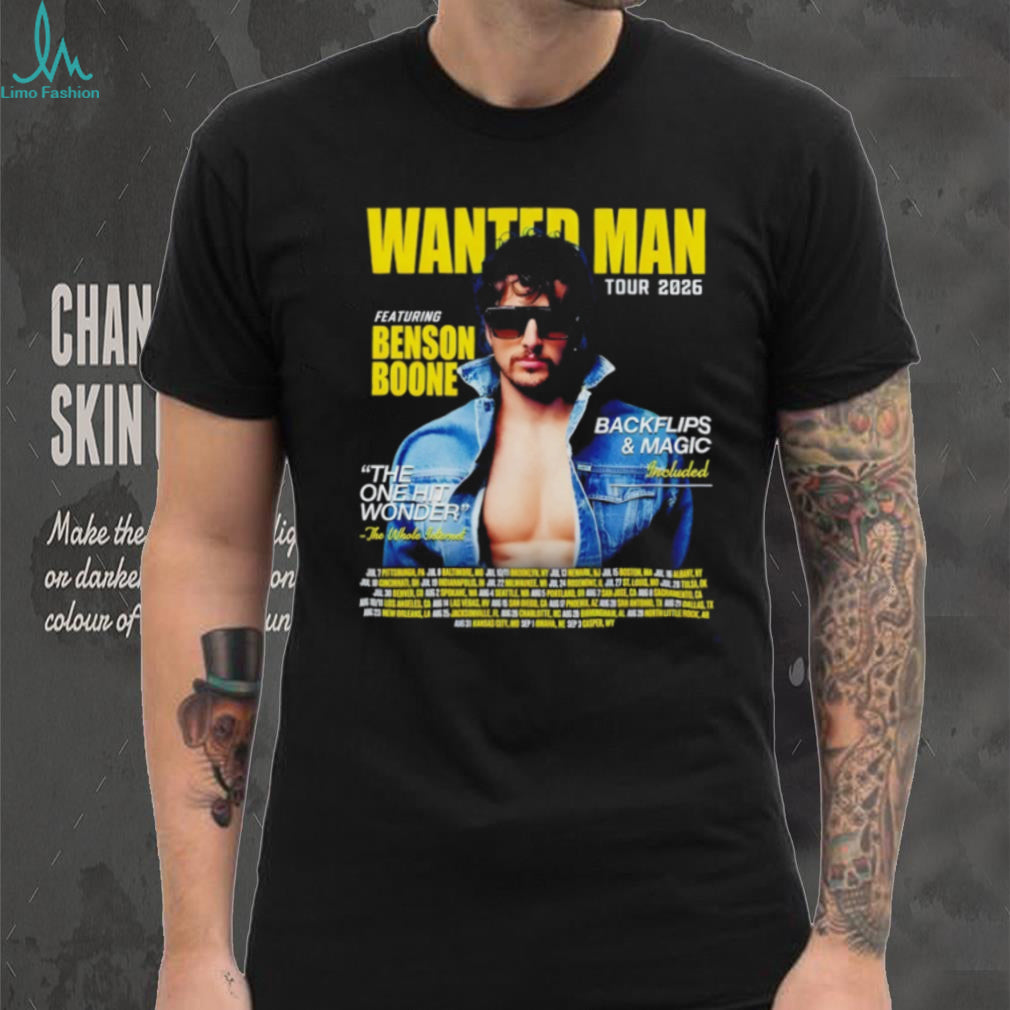 Featuring Benson Boone Wanted Man Tour Concert the One Hit Wonder 2026 shirt