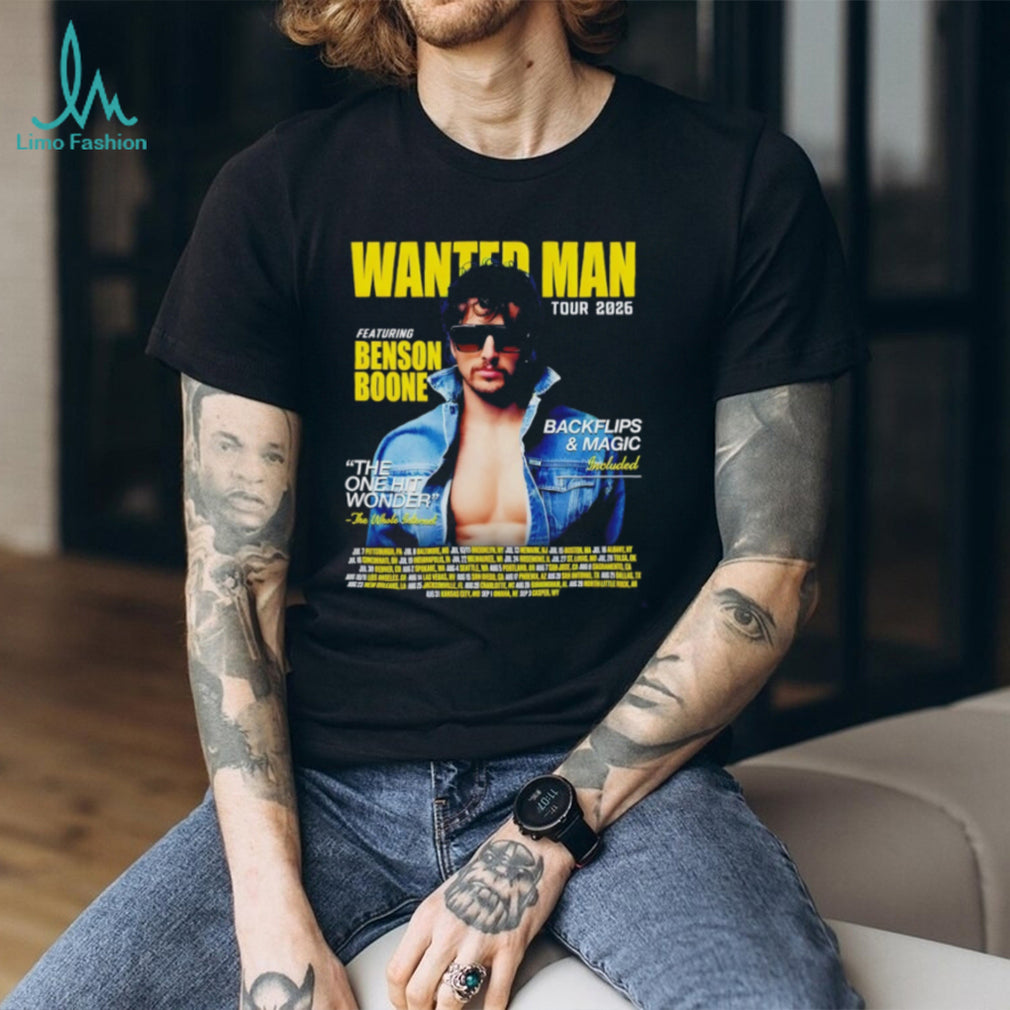 Featuring Benson Boone Wanted Man Tour Concert the One Hit Wonder 2026 shirt