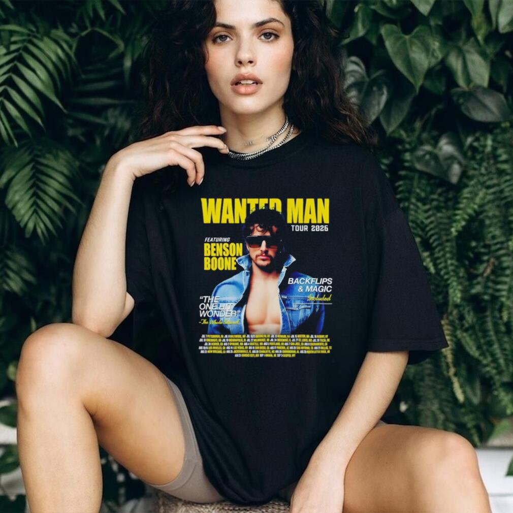 Featuring Benson Boone Wanted Man Tour Concert the One Hit Wonder 2026 shirt