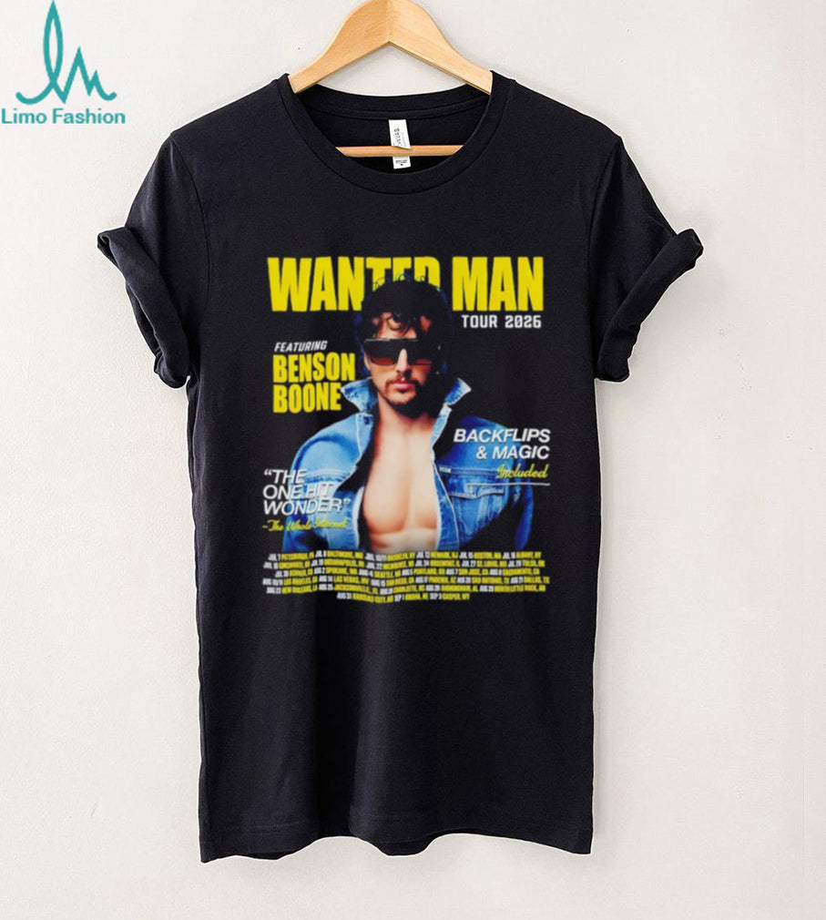 Featuring Benson Boone Wanted Man Tour Concert the One Hit Wonder 2026 shirt