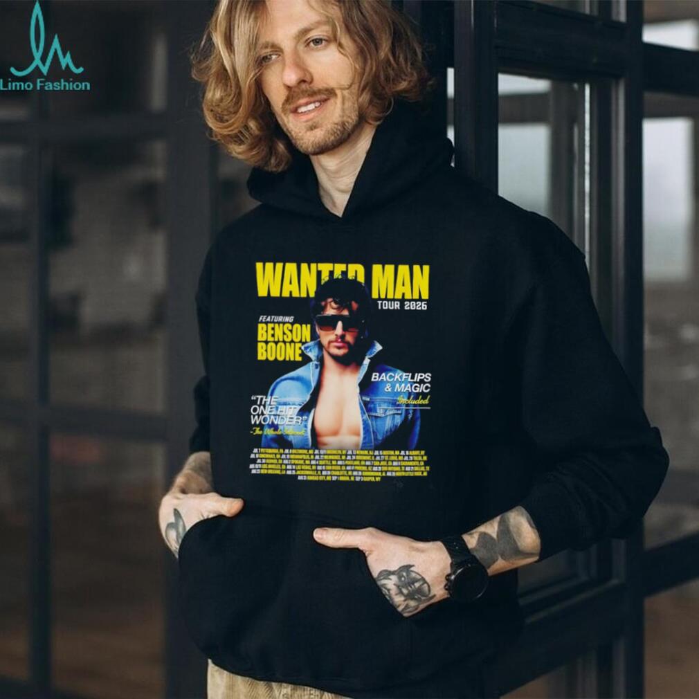 Featuring Benson Boone Wanted Man Tour Concert the One Hit Wonder 2026 shirt