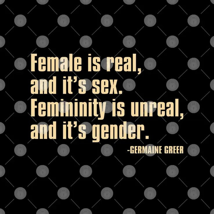 Female Is Real And It’s Sex Femininity Is Unreal And It’s Gender Shirt