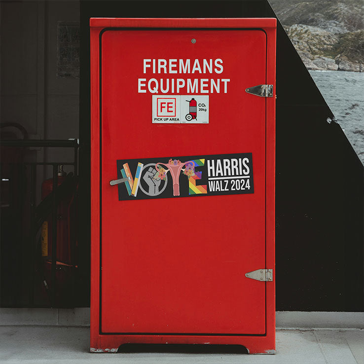 Feminism Abortion Right LGBT Vote Harris Walz 2024 Car Magnet