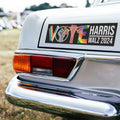 Feminism Abortion Right LGBT Vote Harris Walz 2024 Car Magnet