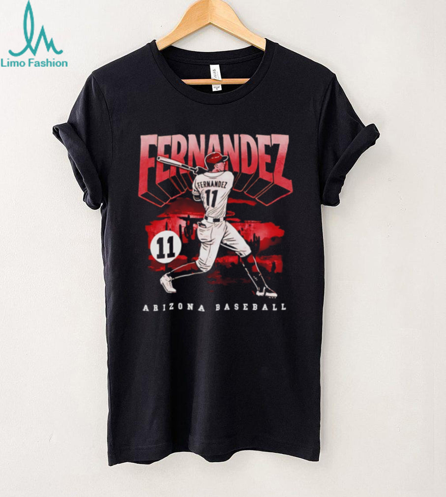 Fernandez 11 Arizona Baseball Desert Horizon Graphic T Shirt