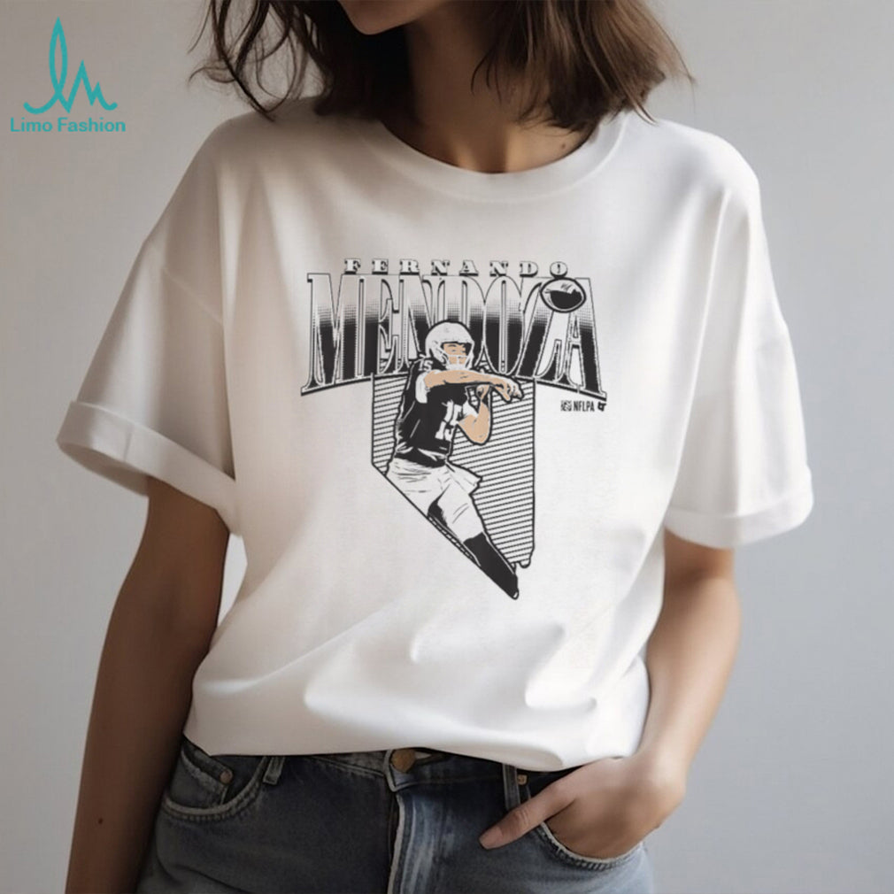 Fernando Mendoza Nevada Football Quarterback Retro Action Shot Sports Fan T Shirt