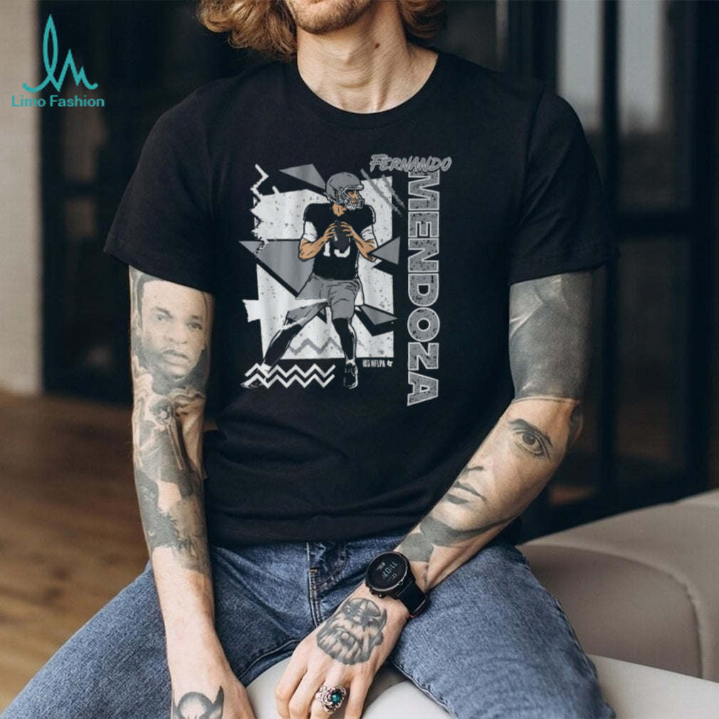 Fernando Mendoza Quarterback Retro Geometric Abstract Style Sports Fans T Shirt