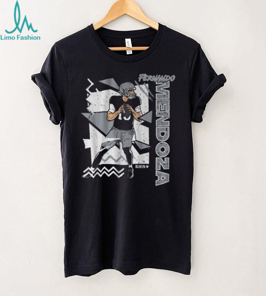 Fernando Mendoza Quarterback Retro Geometric Abstract Style Sports Fans T Shirt