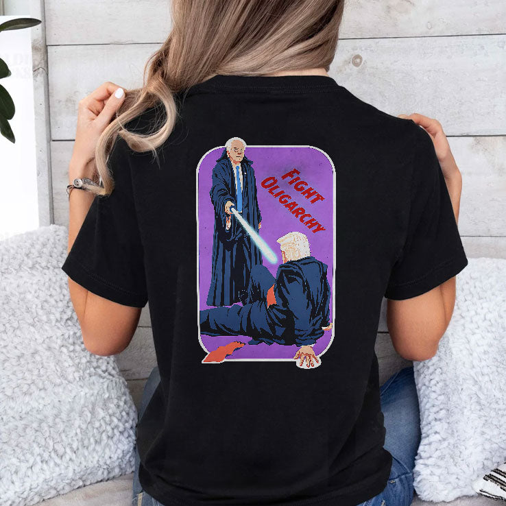 Fight Oligarchy Bernie Vs Trump T Shirt